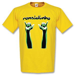 Retake Ronaldinho Hands Tee - Yellow