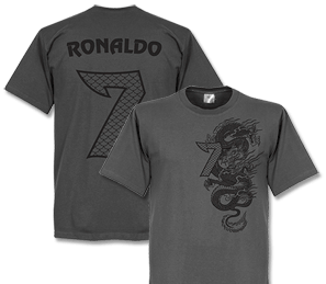 Retake Ronaldo No.7 Dragon T-shirt - Dark Grey
