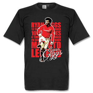 Retake Ryan Giggs Legend T-Shirt - Black