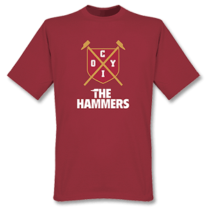 Retake The Hammers Shield T-shirt - Claret