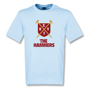 Retake The Hammers Shield T-shirt - Sky