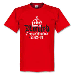 United 12-13 Kings Of England T-Shirt - Red