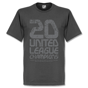 Retake United 20 League Champions T-Shirt - Grey