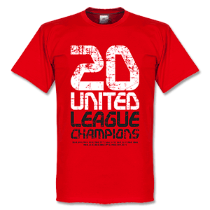 United 20 League Champions T-Shirt - Red