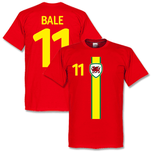 Retake Wales Bale Football T-shirt - Red
