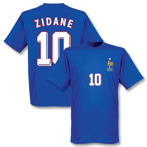 Retake Zidane 1998 Home T-shirt - Royal