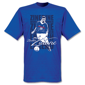 Retake Zinedine Zidane Legend T-shirt - Royal