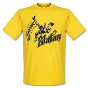 Retake Zlatan Ibrahimovic Bicycle Kick T-shirt - Yellow