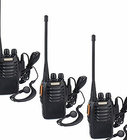 Retevis R888s Plus UK Plug 1800mAh Li-ion Battery 5W 16 Channels UHF 400-470MHz Frequency Range with FM Radio and Bright Flashlight Function Support Vox and Monitor Function Two Way Radio with Free Or
