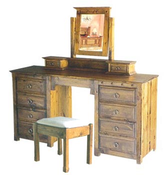 Retford Pine Revival Dressing Table and Mirror