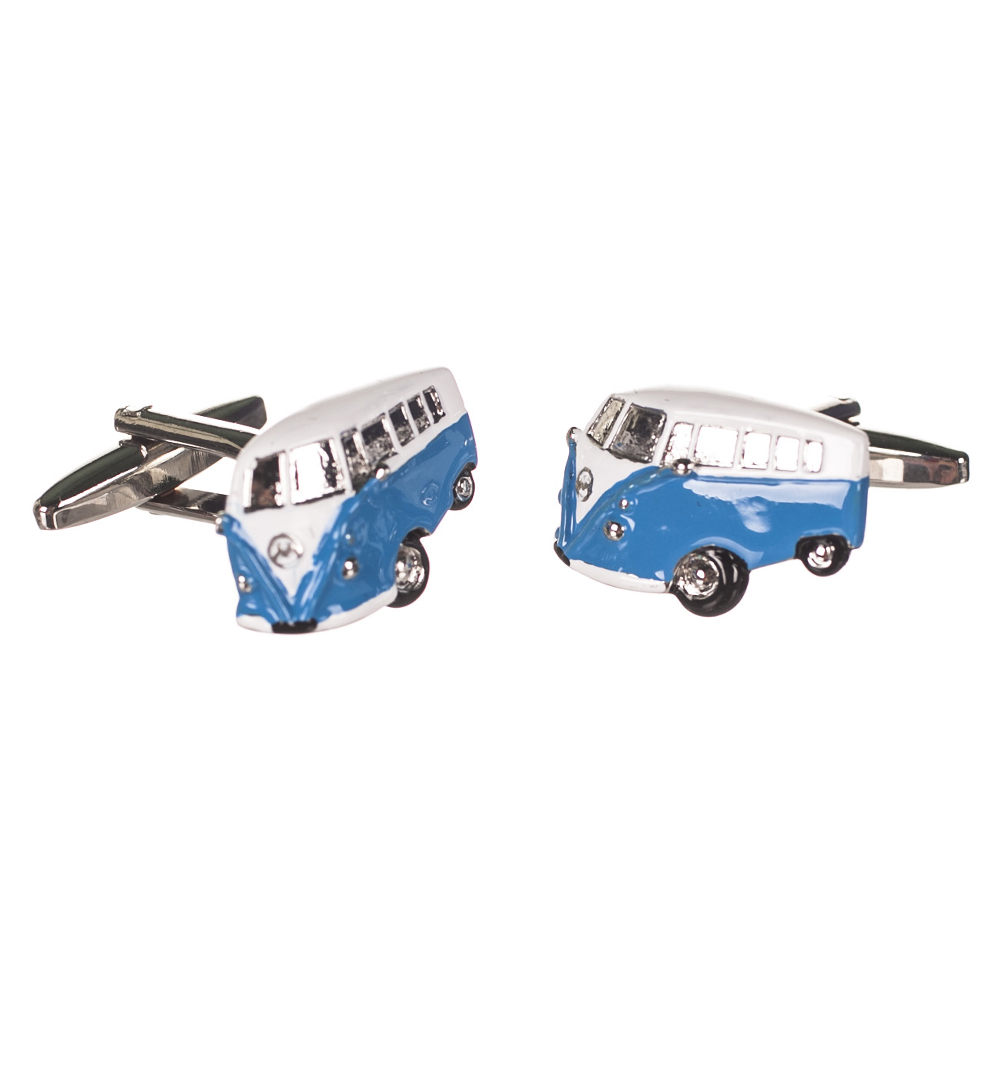 Retro Blue Campervan Cufflinks