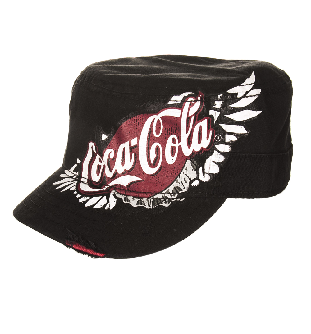 Retro Charcoal Coca-Cola Melange Winged Logo