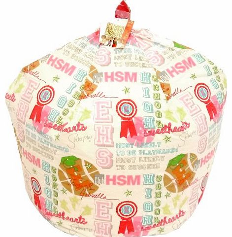 High School Musical Bean Bag with Filling Large Cotton Chair Disney Girls