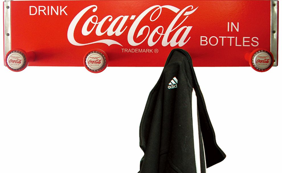 Retro Coca-Cola Crate Coat Rack