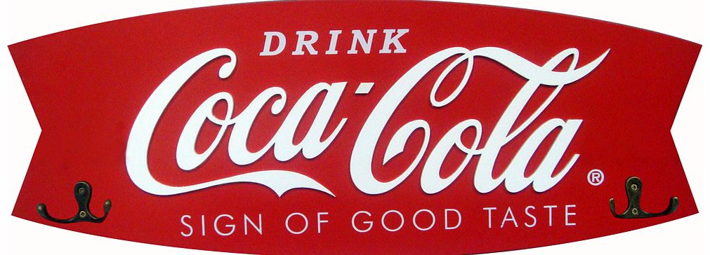 Retro Coca-Cola Fishtail Coat Rack