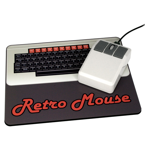 Retro Computer Mouse And Mouse-mat Set