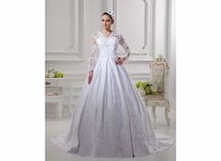 Retro Elegant Luxurious V-neck Satin Chapel