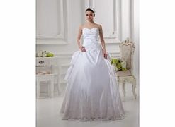 Retro Elegant Strapless Sweetheart Taffeta