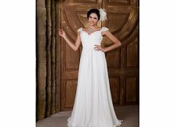 Retro Elegant Stretch satin Chiffon Wedding