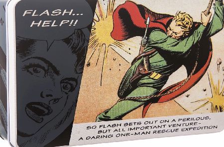 Retro Flash Gordon Comic Print Keepsake Tin