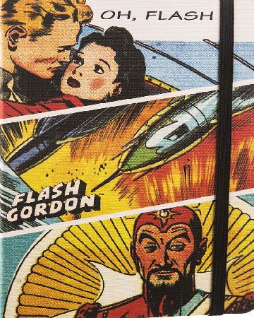 Retro Flash Gordon Flexi A6 Notebook With