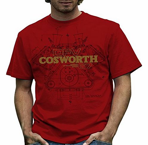 Retro Formula 1 Official Cosworth Urban Prime T Shirt from Retro Formula 1