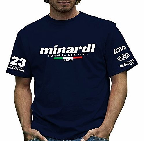 Retro Formula 1 Official Minardi 189 T Shirt by Retro Formula 1