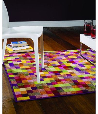 retro funky pixel, 160x225cm rug Retro Pixel design funky style rug. 160x225CM, hard wearing pile. UK MAINLAND ONLY