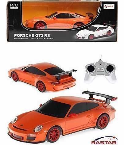 Retro Gear Porsche 911 Carrera GT3 RS Radio Remote Car 1/24 Rastar Black