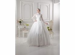 Retro Luxury Noble Satin Lace Chapel Train