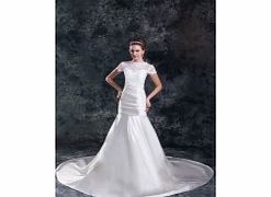 Retro Mermaid Sweetheart Bateau Beaded Cathedral