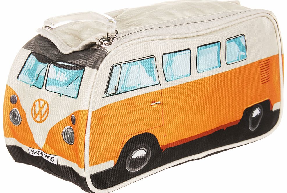 Retro Orange VW Campervan Wash Bag