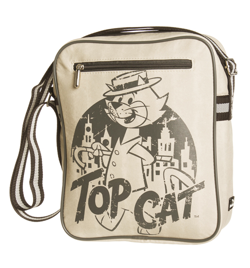 Sketch Top Cat Canvas Flight Bag