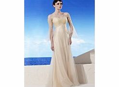 Retro Straps 3/4-Length Sleeve Satin Evening