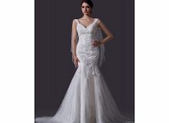 Retro Unique Noble Satin Tulle Wedding