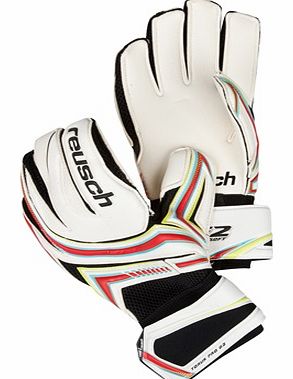 Reusch Toruk Pro G2 Goalkeeper Gloves-White/Fire