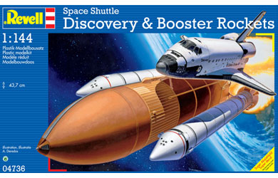revell Space Shuttle and Discovery Booster Rockets
