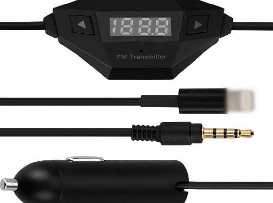 Revesun Car Charger for iPhone6  3.5mm Audio FM Transmitter for iPad Air2 iPad 2/3/4 iPad Mini 2/3/4 ipod 5 ipod 4 ipod touch MP3 MP4