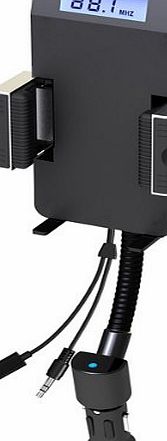 F28B FM Transmitter 3.5mm Audio Car Charger for Samsung Galaxy S 5/4/IV/III, Samsung Galaxy Note 3/2/III/II, Nexus 5/4, HTC One, Blackberry Z10 Z30, SONY smart phone