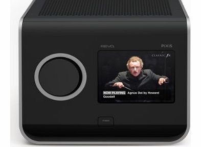 Revo Pixis Colour Touchscreen DAB Radio with Alarm Clock - Black