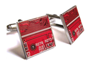 Recycled Circuit Board Cufflinks