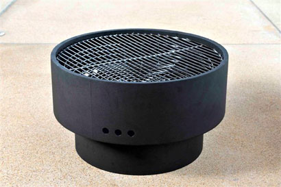 Firepit and BBQ with Circular Base