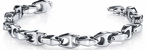 Revoni Heavy Duty Mens Tungsten Chain Link Bracelet