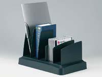Agenda2 charcoal vertical sorter and book