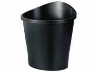 REXEL Agenda2 charcoal waste bin with 28 litre
