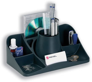 Rexel Agenda2 Desk Tidy W286xD153xH92mm Charcoal
