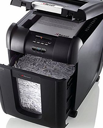 Rexel Auto  300X Cross Cut Paper / CD / Credit Card Shredder with 300 Sheet Capacity, Jam Clearance and 40-Litre Bin