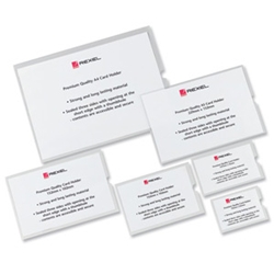 Rexel Card Holder Nyrex Open on Short Edge