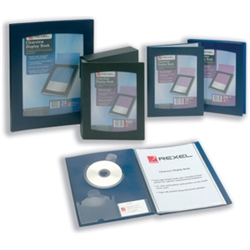 rexel Clearview Display Book 12 Pocket Black