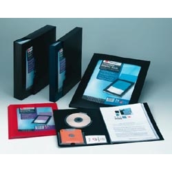 rexel Clearview Display Book 24 Pocket Black